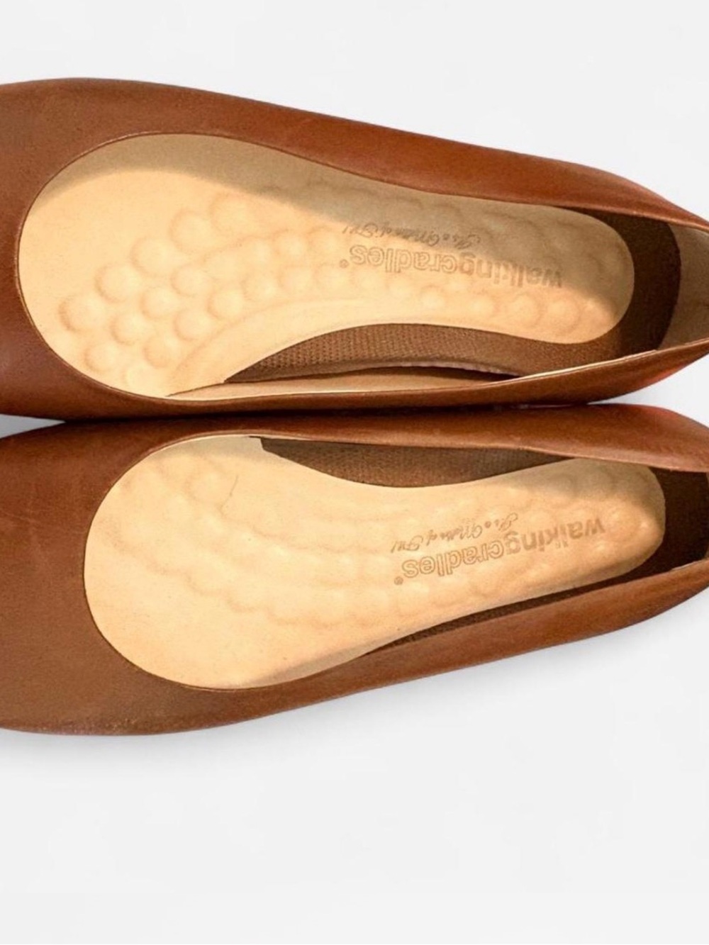 Walking Cradles Women's Tan Leather Ballet Flats